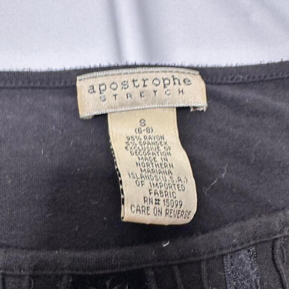 Apostrophe Stretch Bell Sleeved Lace Embroidered Full Length Goth Vintage Size S - Picture 5 of 5